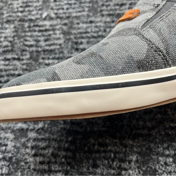 XTRATUF Women's Slip-On Sneakers - Black Canvas with Brown Suede Heel - Picture 12 of 16